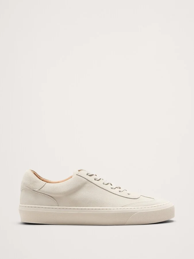 Chalk White Suede