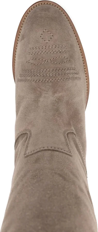 Suede Cowboy Boots - Image 4