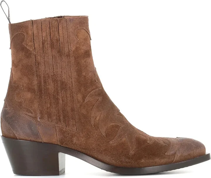 Suede Cowboy Boots
