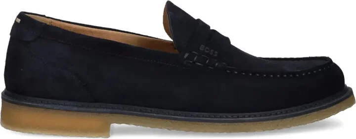 Suede Crepe-Sole Loafers