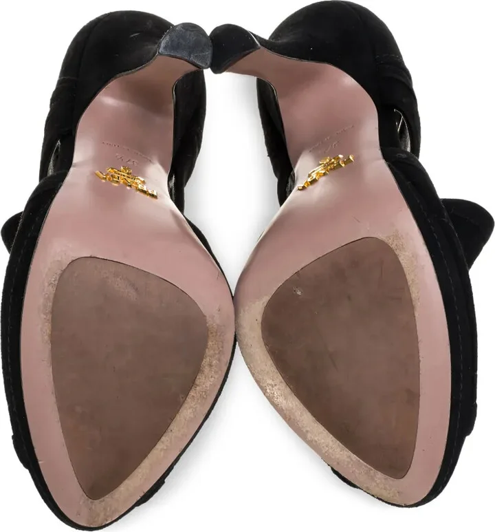 Suede Cut-Out Platform Booties - Image 5