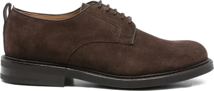 Suede Derby Lace-Up Shoes