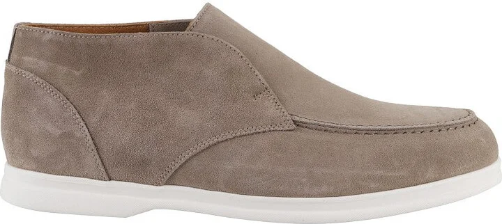 Suede Desert Boots With Rubber Sole