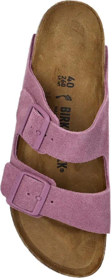 Suede Double-Buckle Flat Sandals - Image 3