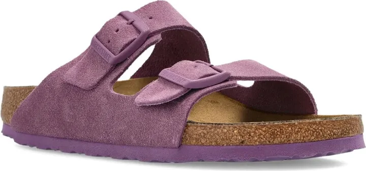 Suede Double-Buckle Flat Sandals - Image 4