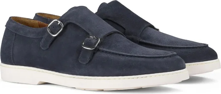 Suede Double-Buckle Monk Shoes - Image 2