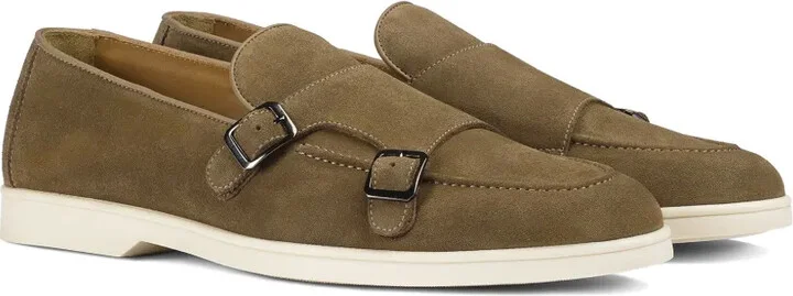 Suede Double-Buckle Monk Shoes - Image 2