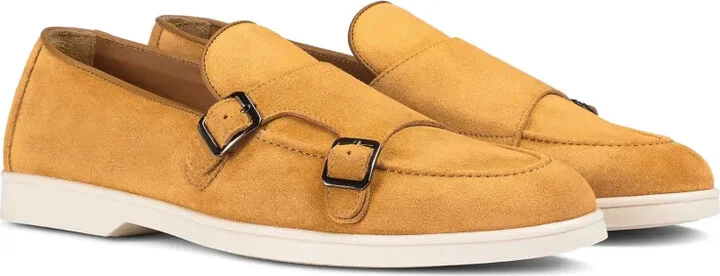 Suede Double-Buckle Monk Shoes - Image 2