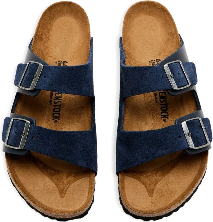 Suede Double-Buckle Sandals - Image 3