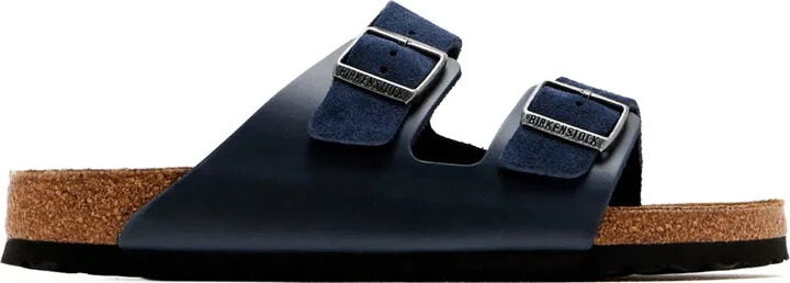 Suede Double-Buckle Sandals