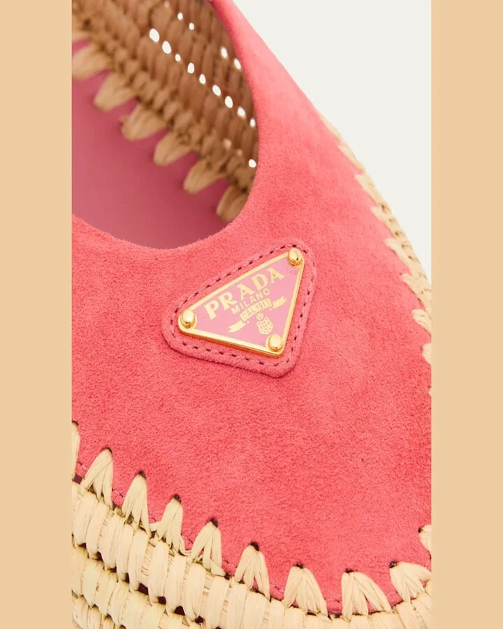 Suede Double Mary Jane Strap Espadrilles - Image 4