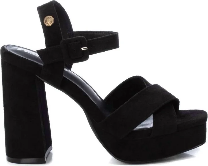 Suede Dressy Sandals In Black