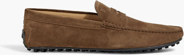 Suede driving shoes