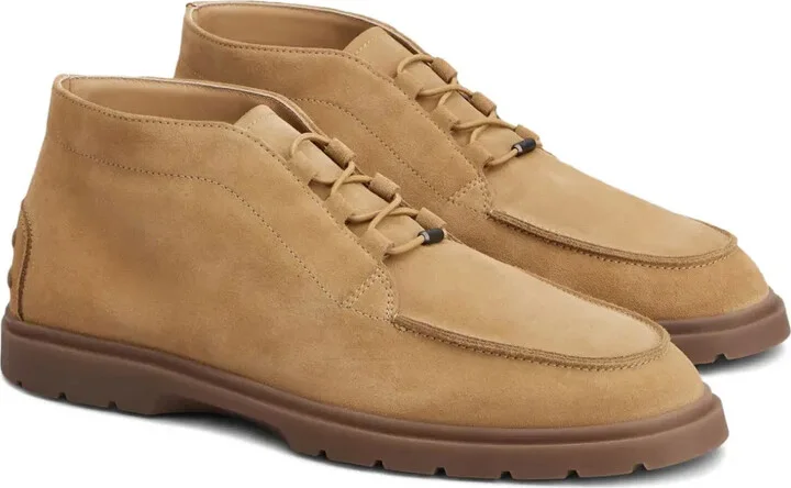 Suede Elastic-Lace Desert Boots - Image 2