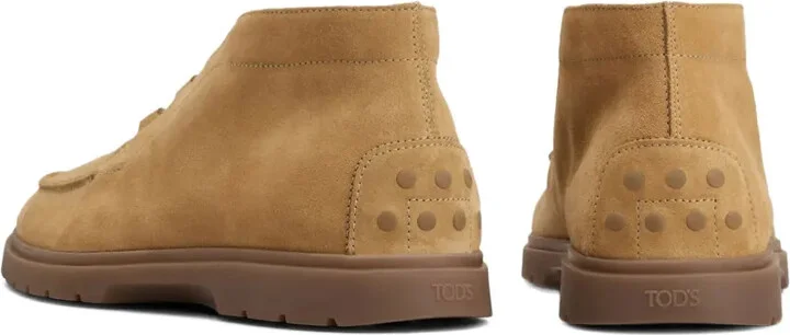 Suede Elastic-Lace Desert Boots - Image 3