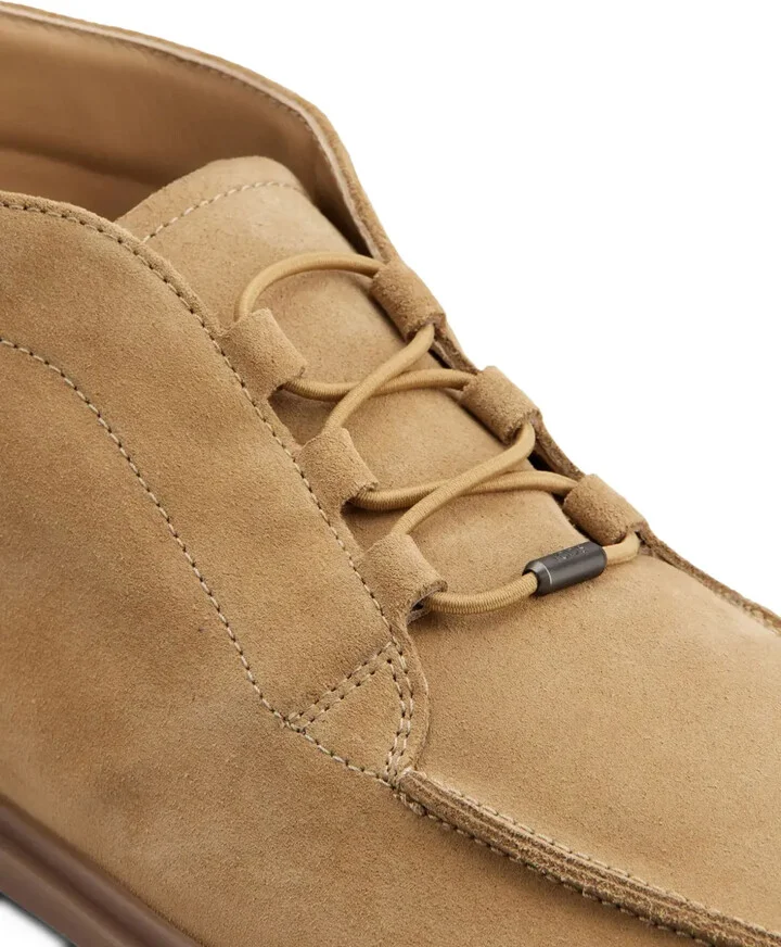 Suede Elastic-Lace Desert Boots - Image 4