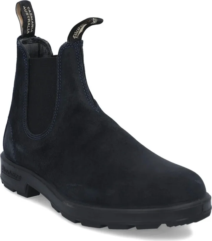 Suede Elastic-Sided Boots