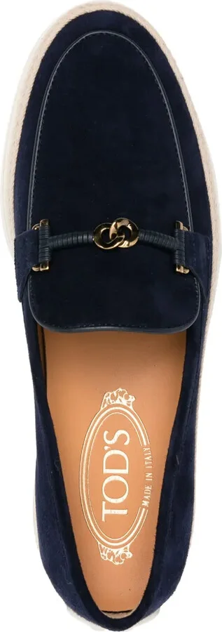 Suede Espadrille Loafers - Image 4