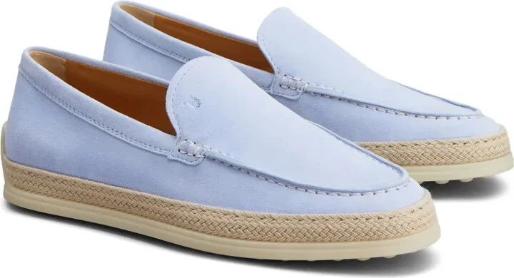 Suede Espadrille Loafers - Image 2