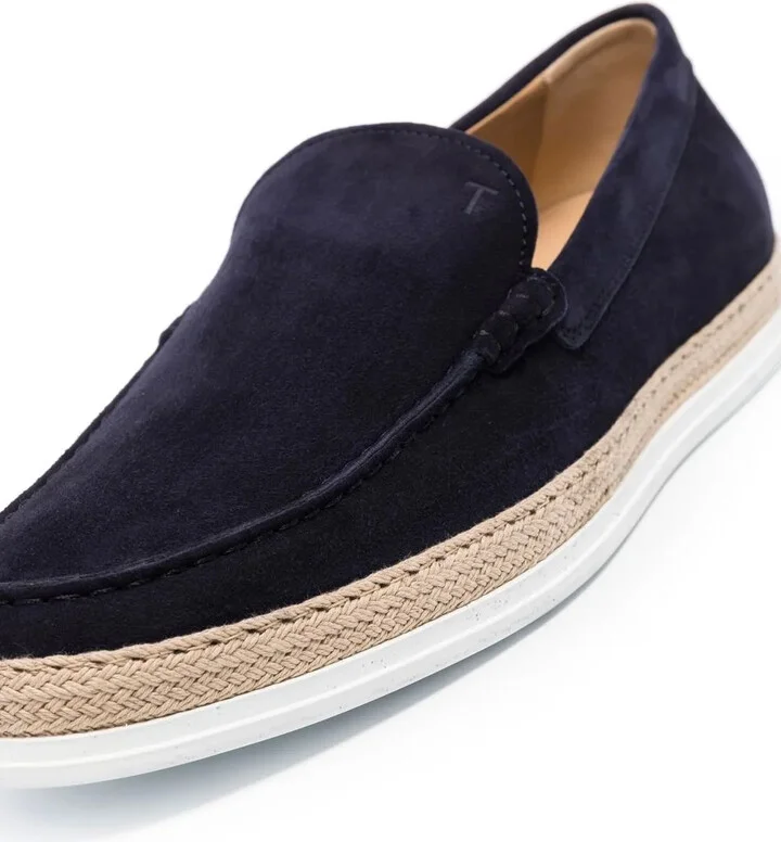 Suede Espadrille Loafers - Image 2