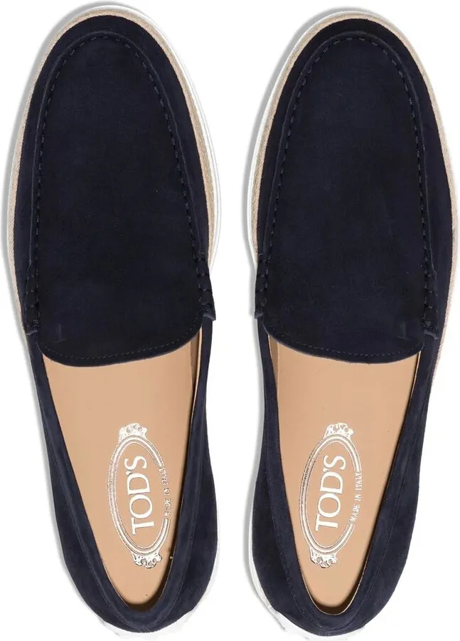 Suede Espadrille Loafers - Image 4