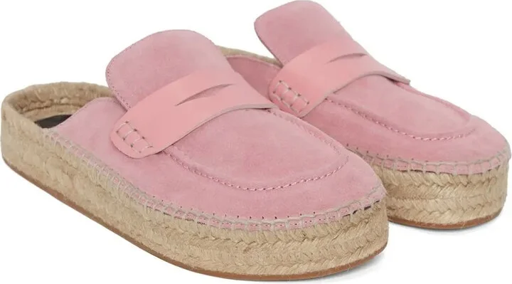 Suede Espadrille Loafers - Image 2