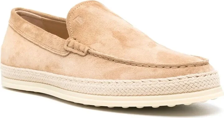 Suede Espadrille Loafers - Image 2
