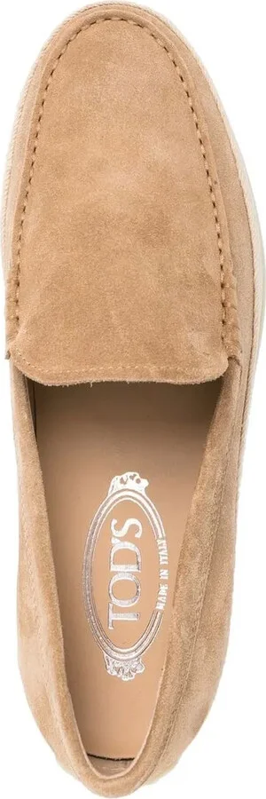 Suede Espadrille Loafers - Image 4