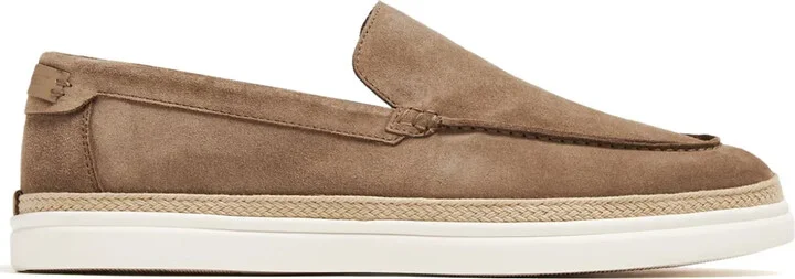 Suede Espadrille Loafers