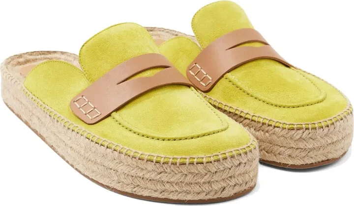 Suede Espadrille Mules - Image 2