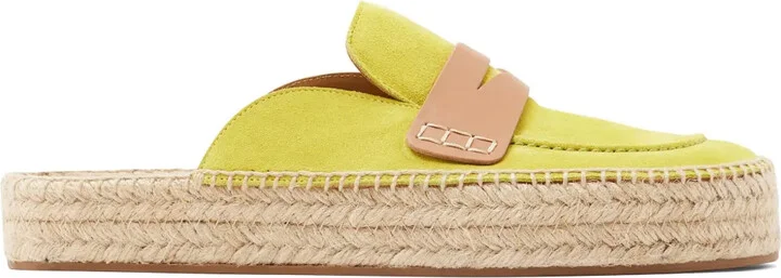 Suede Espadrille Mules