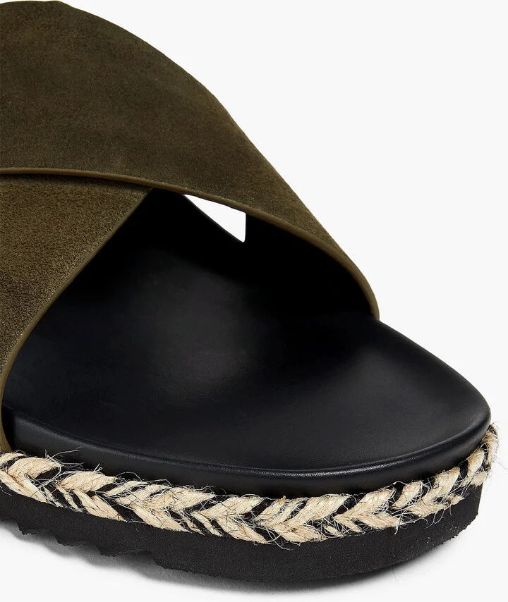 Suede espadrille sandals - Image 4