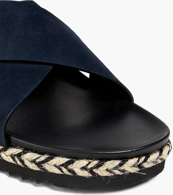 Suede espadrille sandals - Image 7