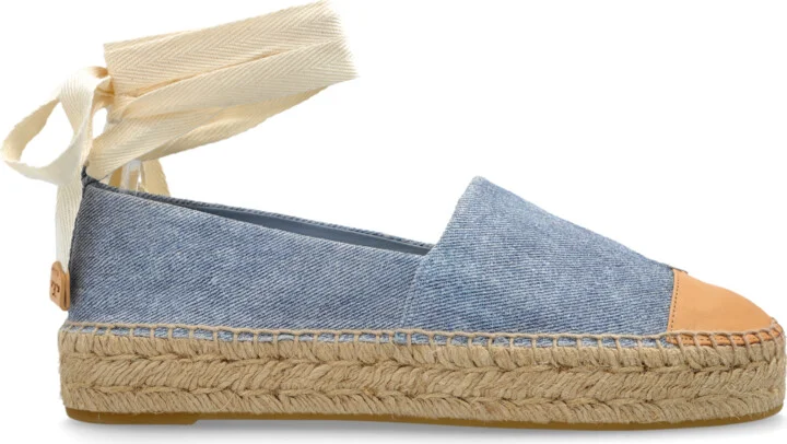 Suede Espadrilles, , - Blue
