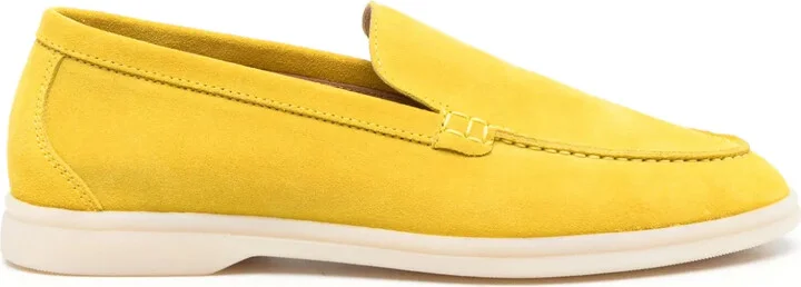 Suede-Finish Loafers