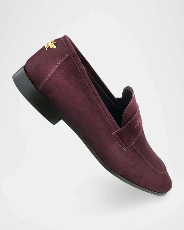 Suede Flaneur Penny Loafers - Image 7