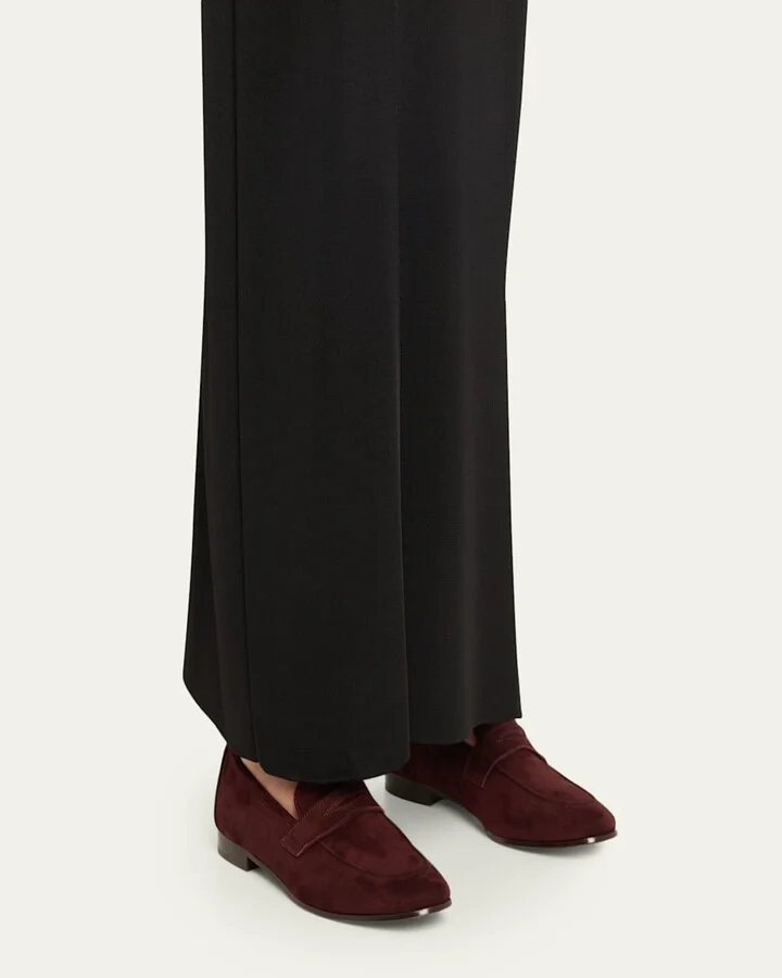 Suede Flaneur Penny Loafers - Image 2