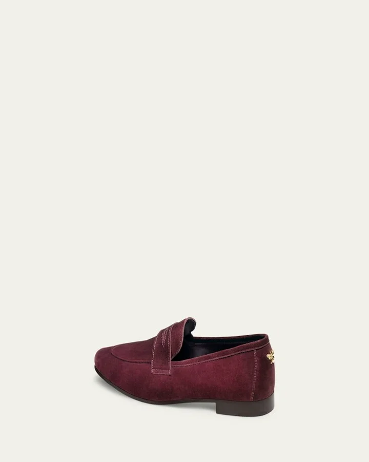 Suede Flaneur Penny Loafers - Image 3