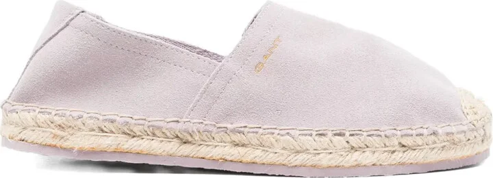 Suede Flat Espadrilles