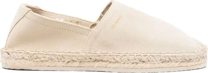 Suede Flat Espadrilles