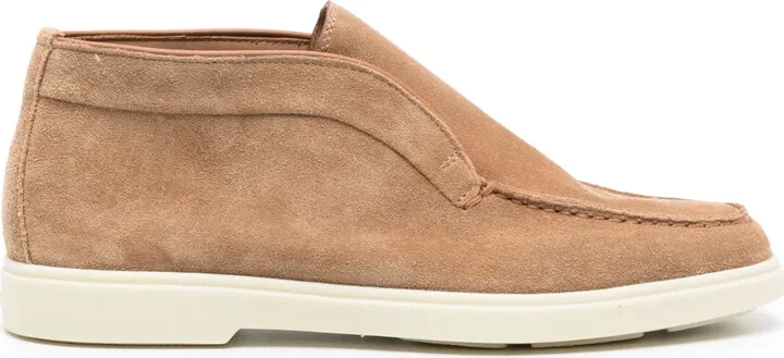 Suede Flat Loafers