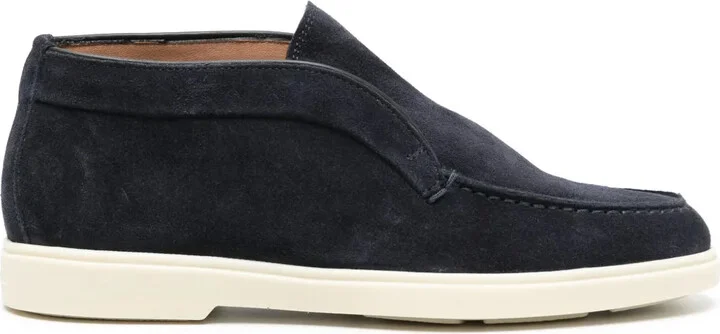 Suede Flat Loafers