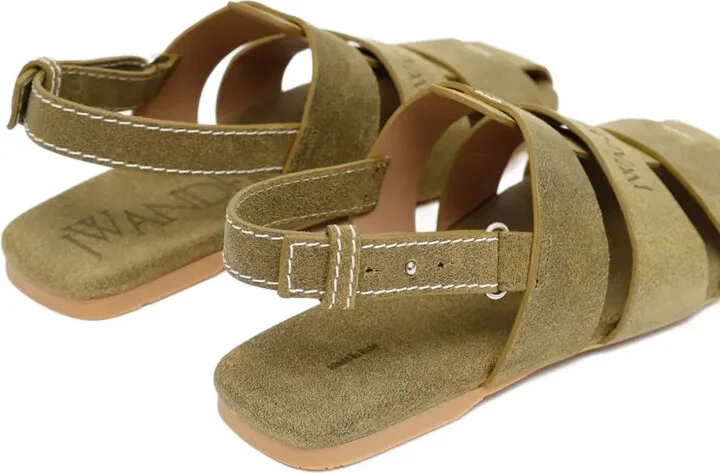 Suede Flat Sandals - Image 3