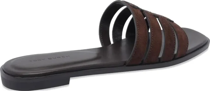 Suede Flat Sandals - Image 3