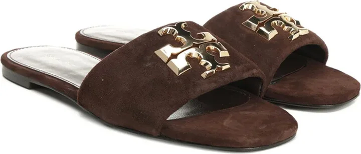 Suede Flat Sandals - Image 2