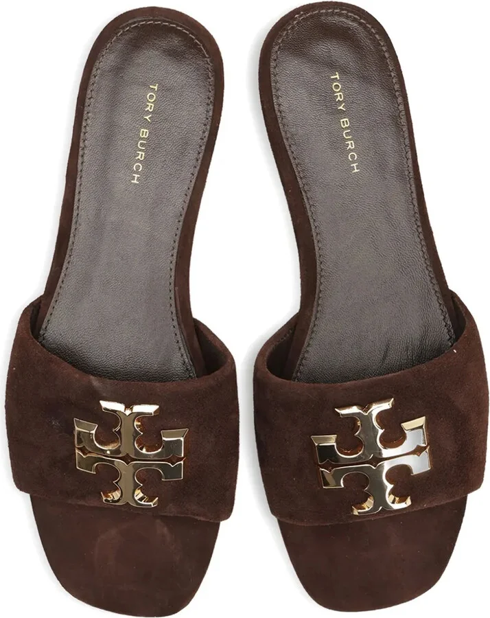 Suede Flat Sandals - Image 3