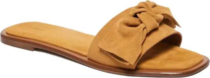 Suede Flat Sandals - Image 2