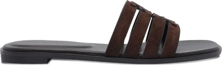 Suede Flat Sandals