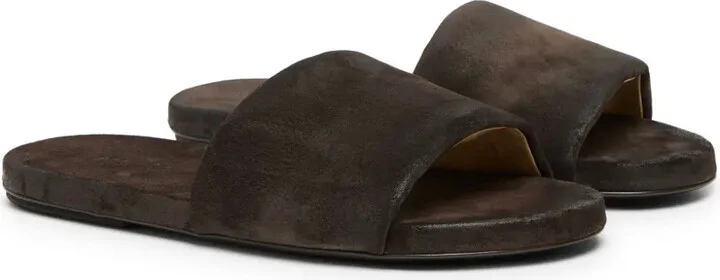 Suede Flat Slides - Image 2