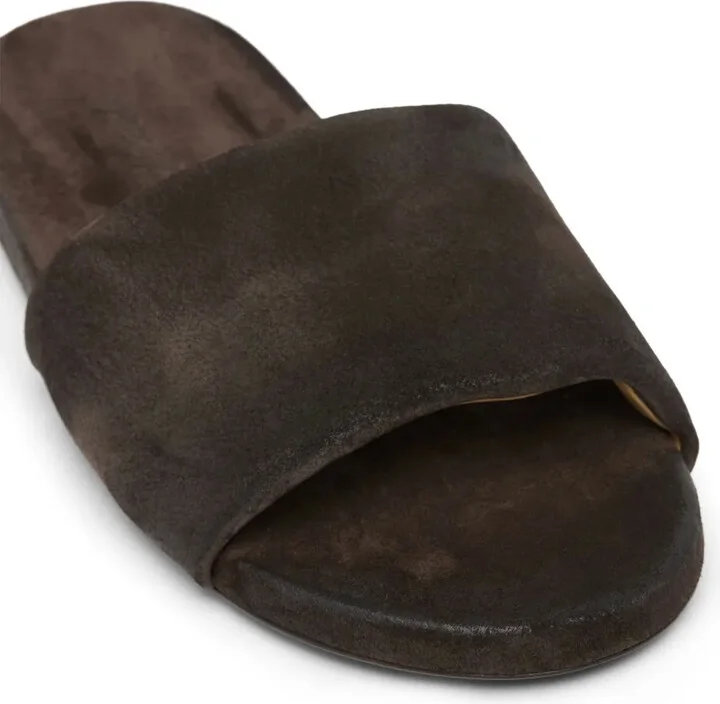 Suede Flat Slides - Image 4